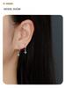 Elegant S925 Silver Turquoise Butterfly Studs & Four-Leaf Clover Earrings for Women