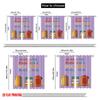 2pcs 2D Flat Printing Drapes Bookshelf Illustration Quote Reading Polyester Without Electricity Festive Holiday Use for Yard &