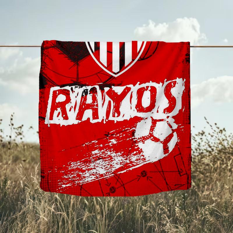 1PC Football Crest Heartbeat Printed Soft Flannel Blanket Throw for Adult Bedroom Living Room Sofa Camping Travel Fan gifts Christmas Gifts