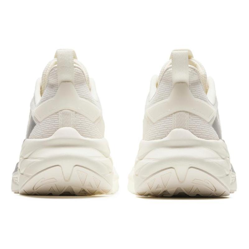 Anta Cushioning Anti Slip Wear Resistant Breathable Lightweight Rebound Low Top Running Shoes Men's White Gray Sneakers 912425502-1