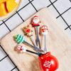 5 Pcs Christmas Fruit Dessert Fork Reusable Appetizer Forks Dessert Cake Fork