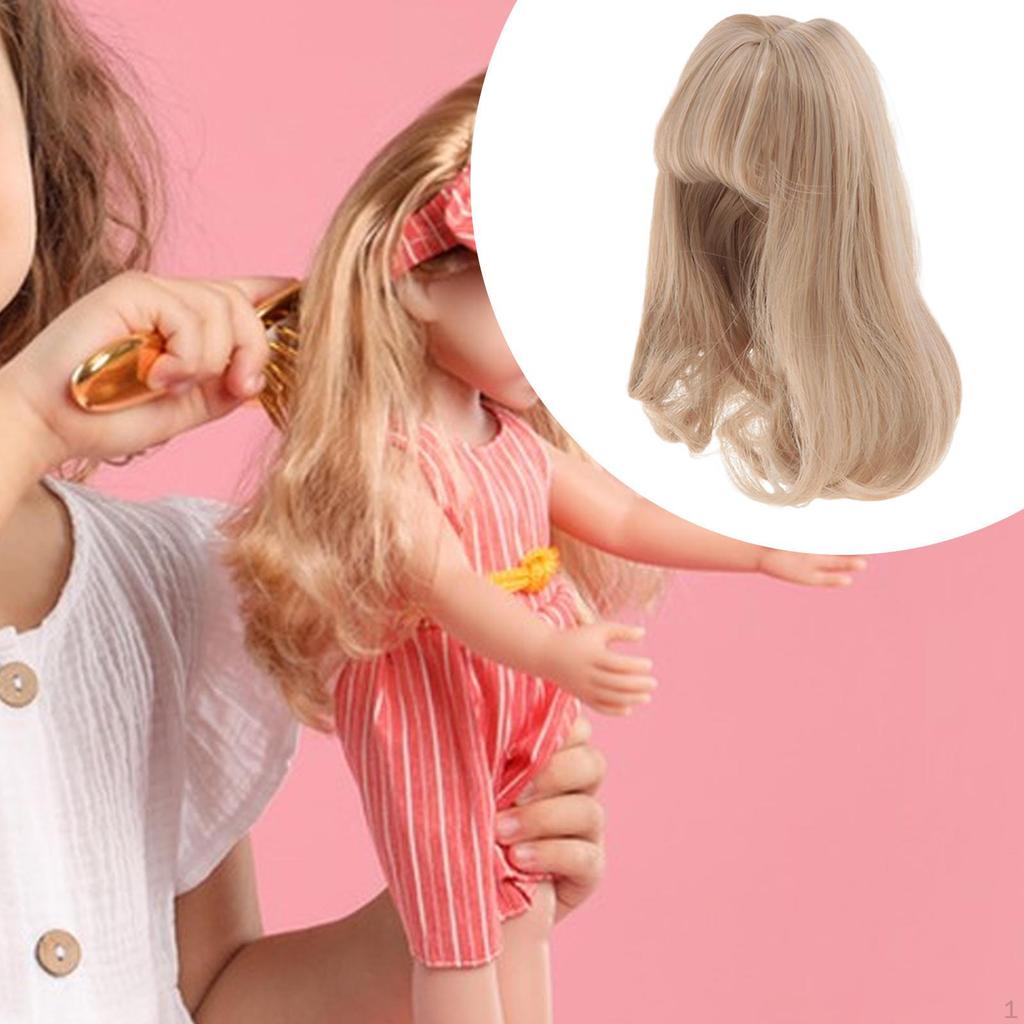 BJD Doll Hair Handcraft Fashionable Dolls Accessories Parts Easy to Use Replacement Crafts for Head