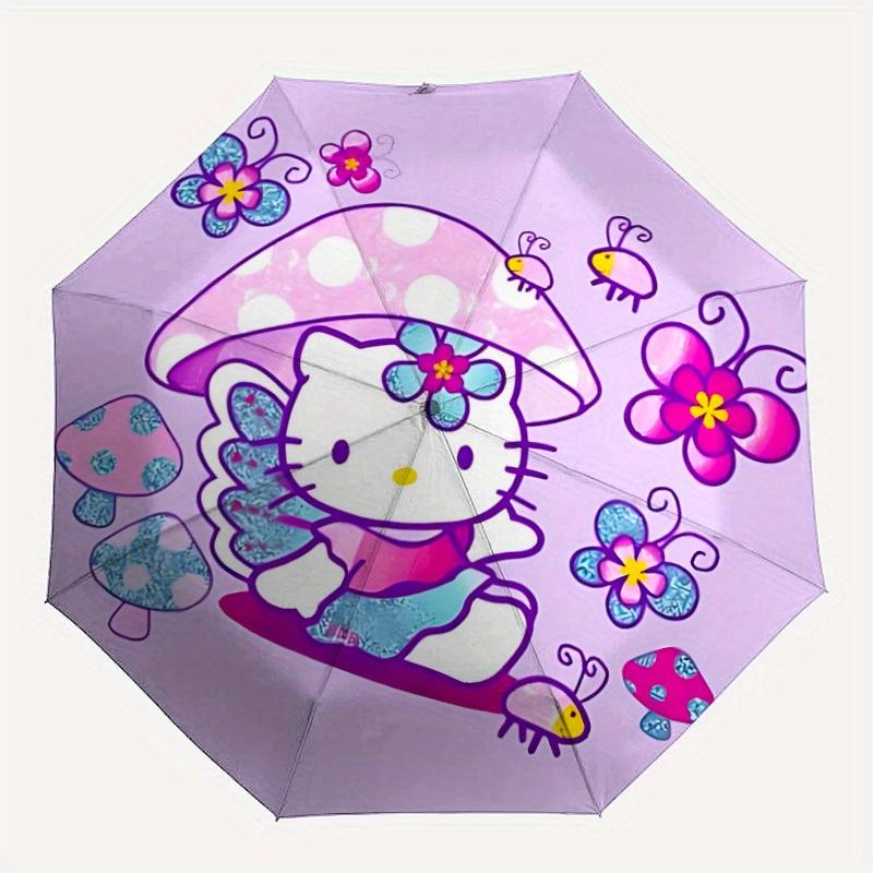 

1pc Hello Kitty Automatic Umbrella 8-Bone Design Compact Gear for Outdoor Travel, Perfect Gift for Friends or Family yy250822061