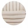 Beige Velvet Interwoven Pouffe, Square, 50x50 Cm, Seat, Footrest