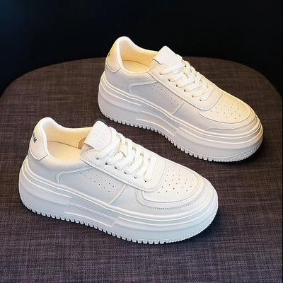 Piele Femei Alb Casual Femeie Vulcaniza Adidași Respirabil Sport Mers Alergare Platformă Pantofi