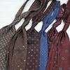 Men's Formal Arrow-Shaped Tie - Italian Handmade Rolled Edge, Three-Fold Pleat, Perfect for Weddings & Suits