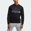 Adidas Originals Outline Trf Crw Sweatshirt With Large Logo Print Men Sweatshirt Black ED4687