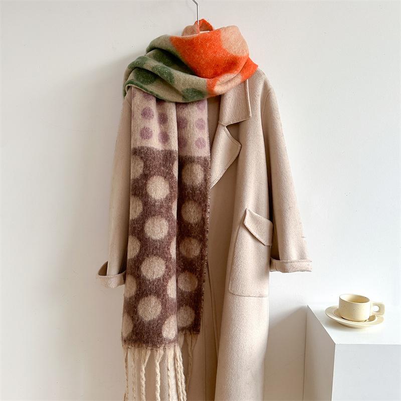 New  Cashmere Scarf Shawl Thicked  Warm Blanket Long Tassels Soft Shawls Neck Wraps Pashmina Scarves Ladies' Luxury Scarf