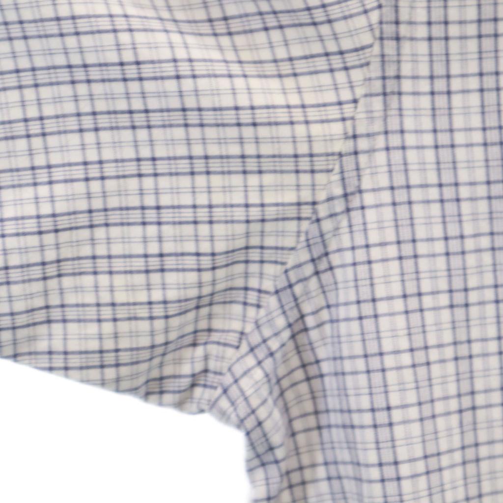 Timberland Check Pattern Short sleeve Cotton shirt L white Men's Used