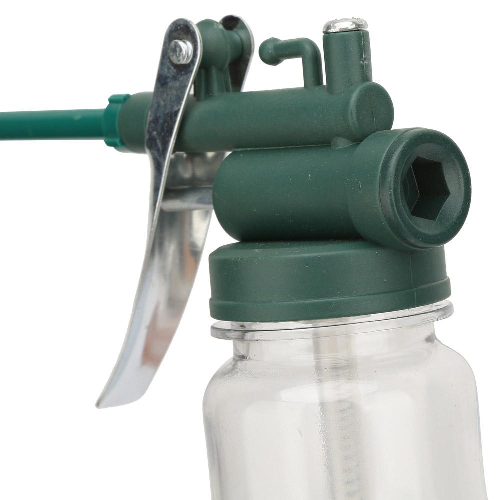 High Pressure Transparent Pump Oiler Spray Gun Long Beak Lubrication Oil Can Pot