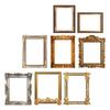  8 Pcs Retro Photo Frame Stickers Picture Wall Decals Frames Mirror for Walls Pvc Decoration