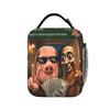 John Pork and Tung Tung Tung Sahur Front Door Motion Lunch Bag Lunch Box Adult Office Cooler Bag Casual Thermal Tote Handbags