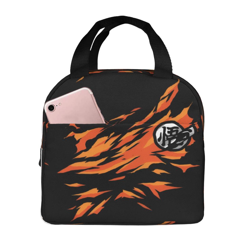 Custom DBZ Dragons Goku Ball Thermal Insulated Lunch Bag Women Men Warrior Resuable Lunch Tote for Outdoor Camping Travel