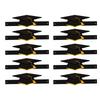 10pcs Colorful Graduation Hat for End Of Year Ceremonies Classroom Supplies Handmade Paper Headwear with Tassels
