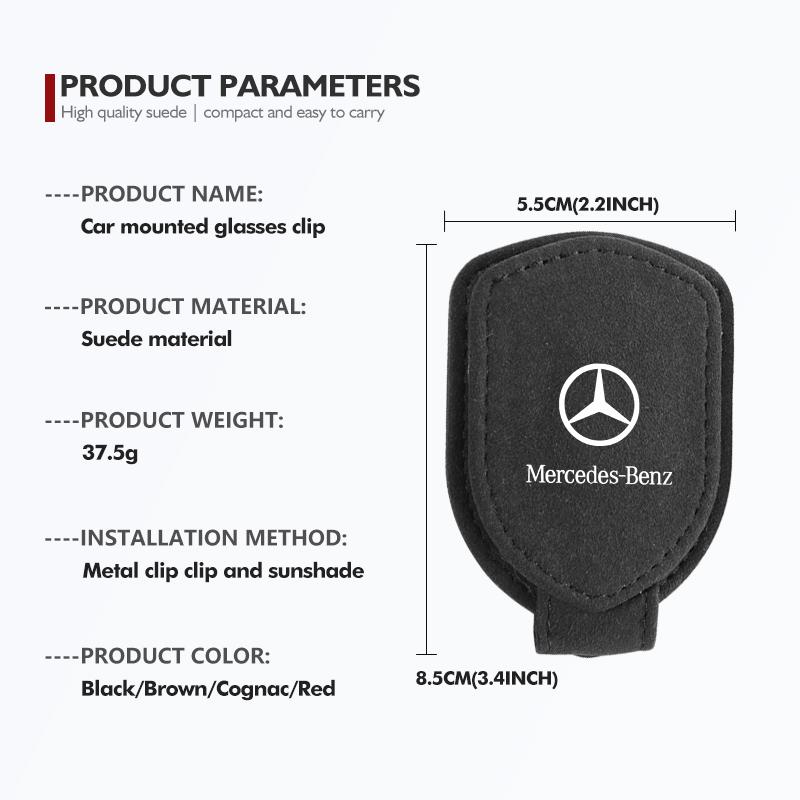 CQP1 Magnetic Car Sun Visor Glasses Holder Storage Clip Accessorie For Mercedes Benz AMG A C E S G Class W201 W210 W108 W204 W205