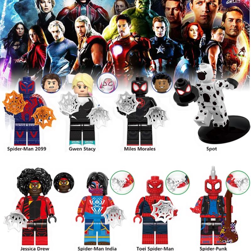 Xinhong G0124 Superhero Series Space Spider Small Particle Children's Building Blocks Toy Bag