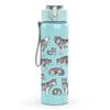1PC Wolf Pack Silhouette Art 750ml Color Plastic Sports Water Bottle Leakproof Flip Straw Lid Suitable for Sports Office Home Use