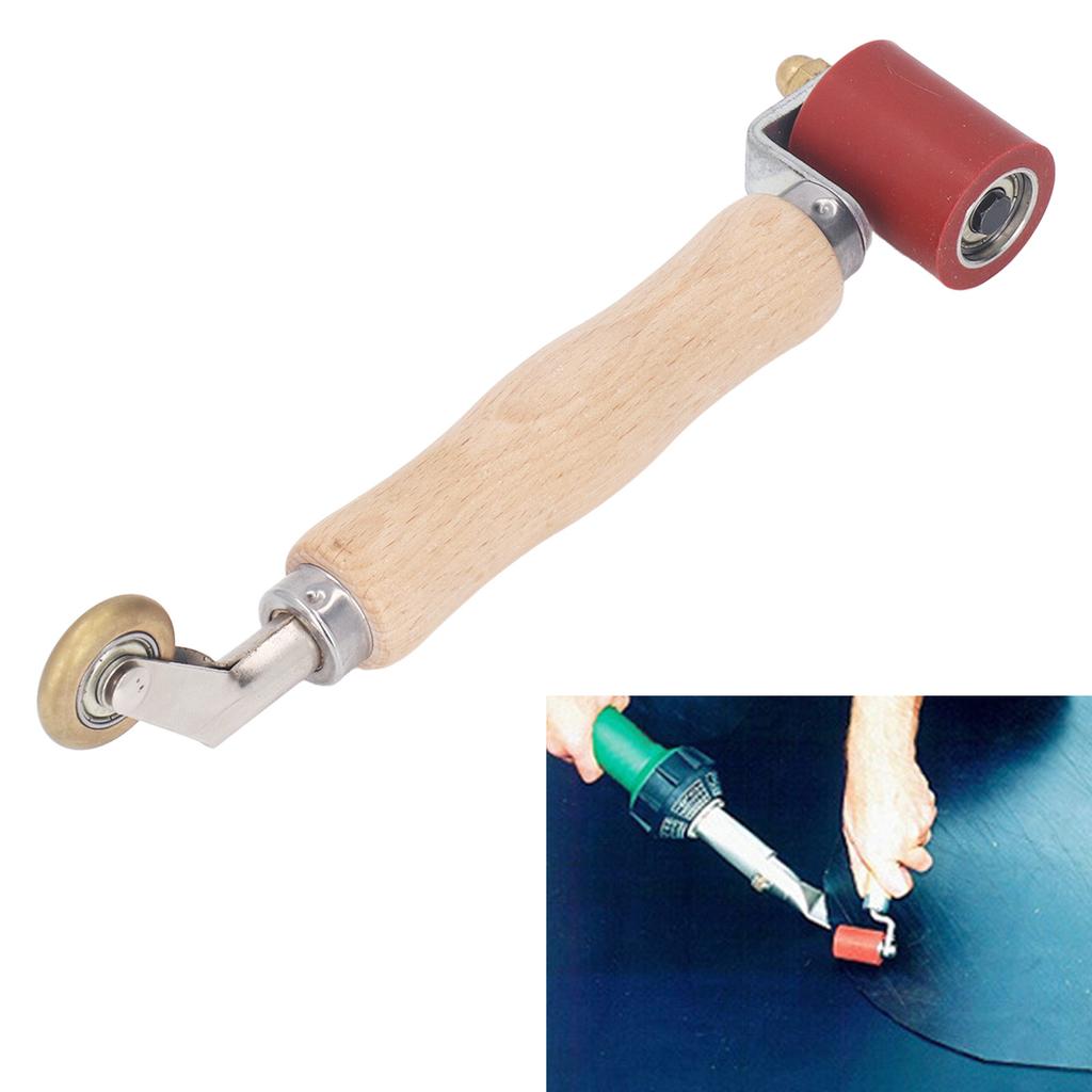 Seam Roller 40mm Silicone Seam Roller with 6mm Brass Detail Roller Smoothing Seam Roller Tool for PV