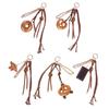 Fashionable Food Shape Keychain Bag Ornament Compact Decorative Keyring Bags Accessories Suitable For Various Occasion