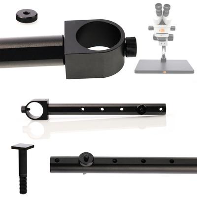 Rosfix Uchwyt Do Wyświetlacza Mikroskopu Stereoskopowego – Regulacja 360° | Długość 196mm | Kompatybilny Z Filarami Mikroskopów