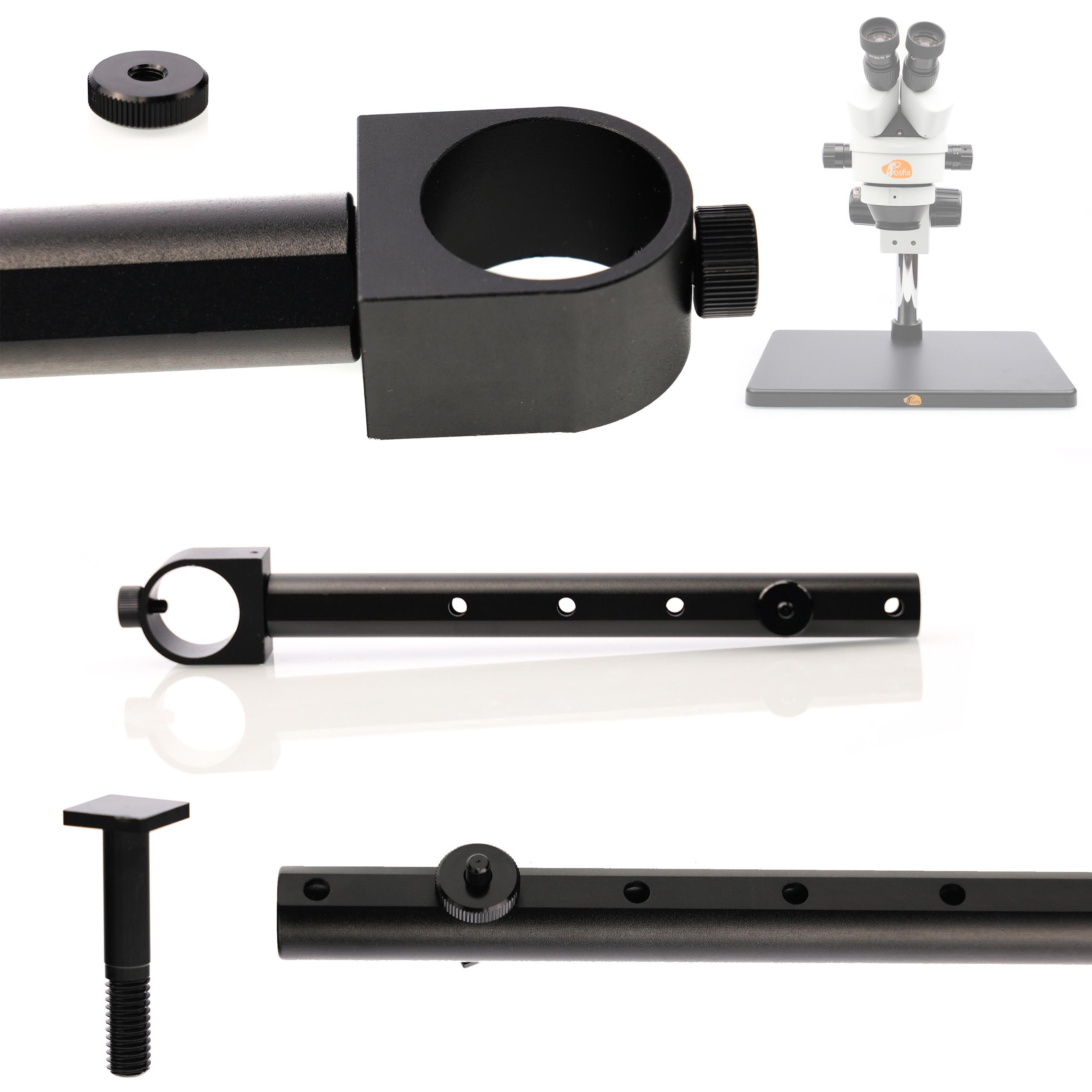 

Rosfix Uchwyt do Wyświetlacza Mikroskopu Stereoskopowego – Regulacja 360° | Długość 196mm | Kompatybilny z Filarami Mikroskopów