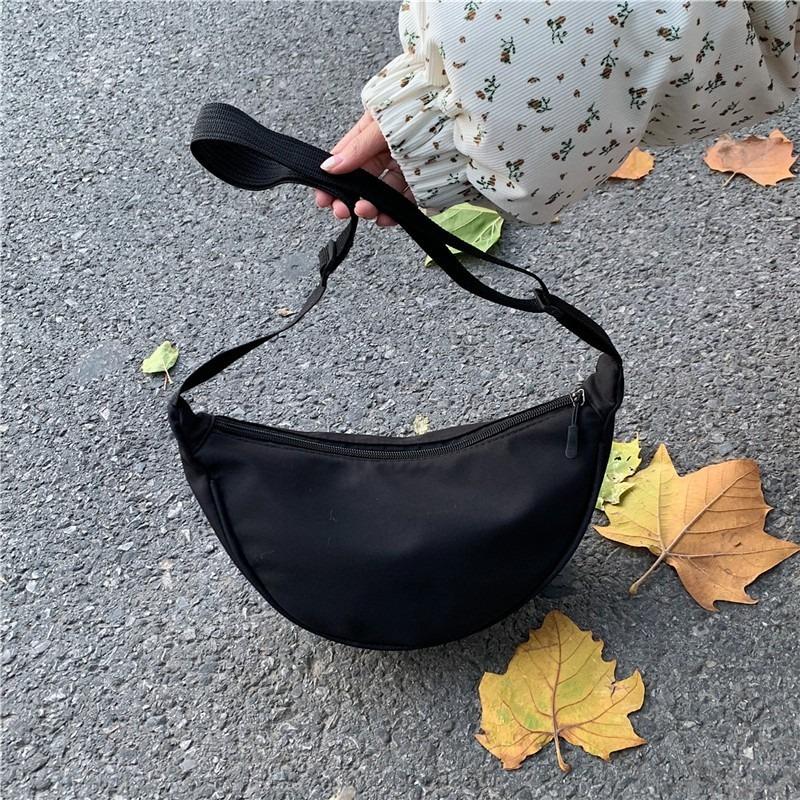 New nylon bag simple fashion messenger dumpling bag trend versatile student casual shoulder women's bag