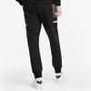 Puma Logo Patch Embroidery Elastic Waist Tapered Knit Joggers Men Bottoms Black 533206-01