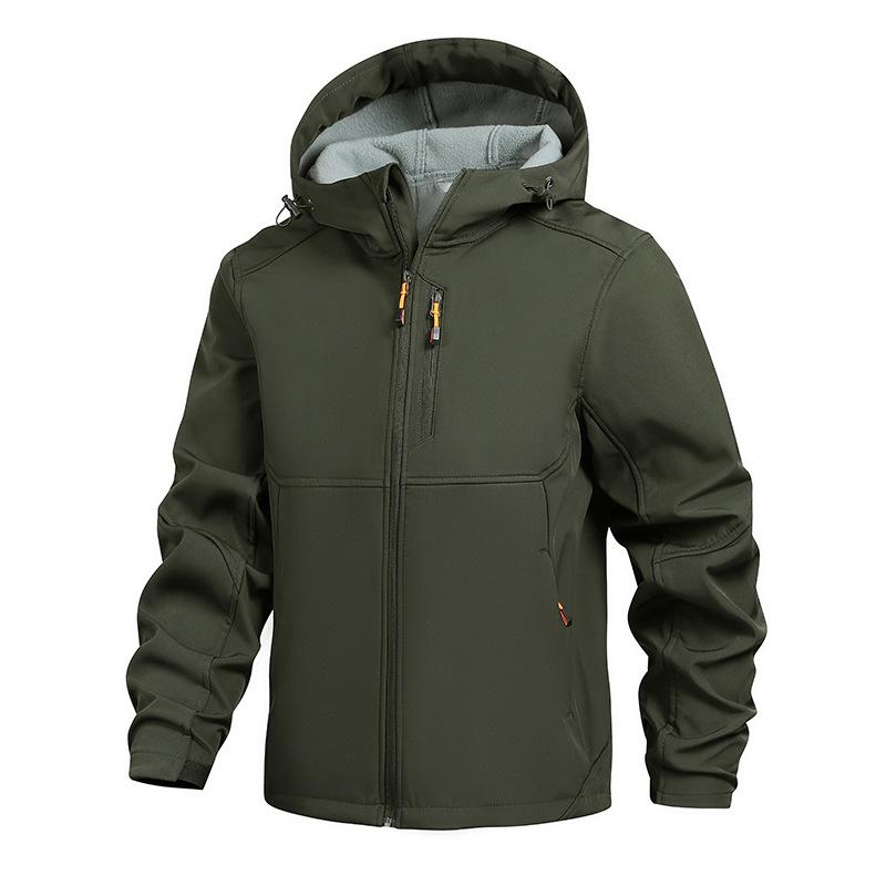 Elastic Autumn and Winter New Zipper Jacket Men's Breathable Windproof Jacket
