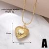 Stainless Steel Jewelry Heart Pendant Necklace for Women Trendy  Choker Collar Neck Accessories Fashion Maxi Jewelry