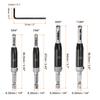 3/4/7/8pcs Self Centering Drill Bit Set Drilling Bits for Wood Working Cabinet Door Hinge Hole Punch Tool with Hex Keys L-Shape