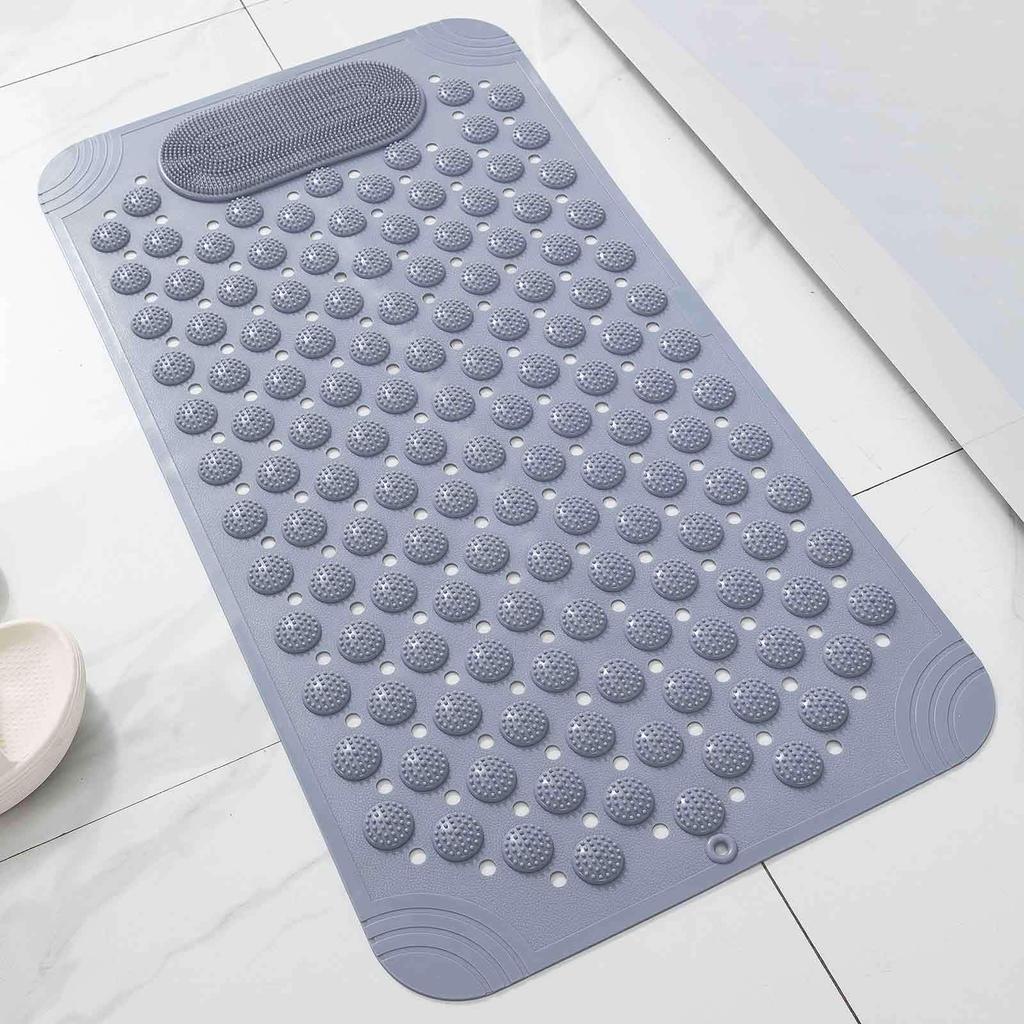 Eco-friendly Non-slip PVC Bath Mat for Bathroom, Shower, or Toilet - Waterproof & Massaging