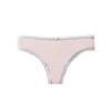 Women Pure Cotton Sexy Lace Mid Waist Ladies Thong Underwear