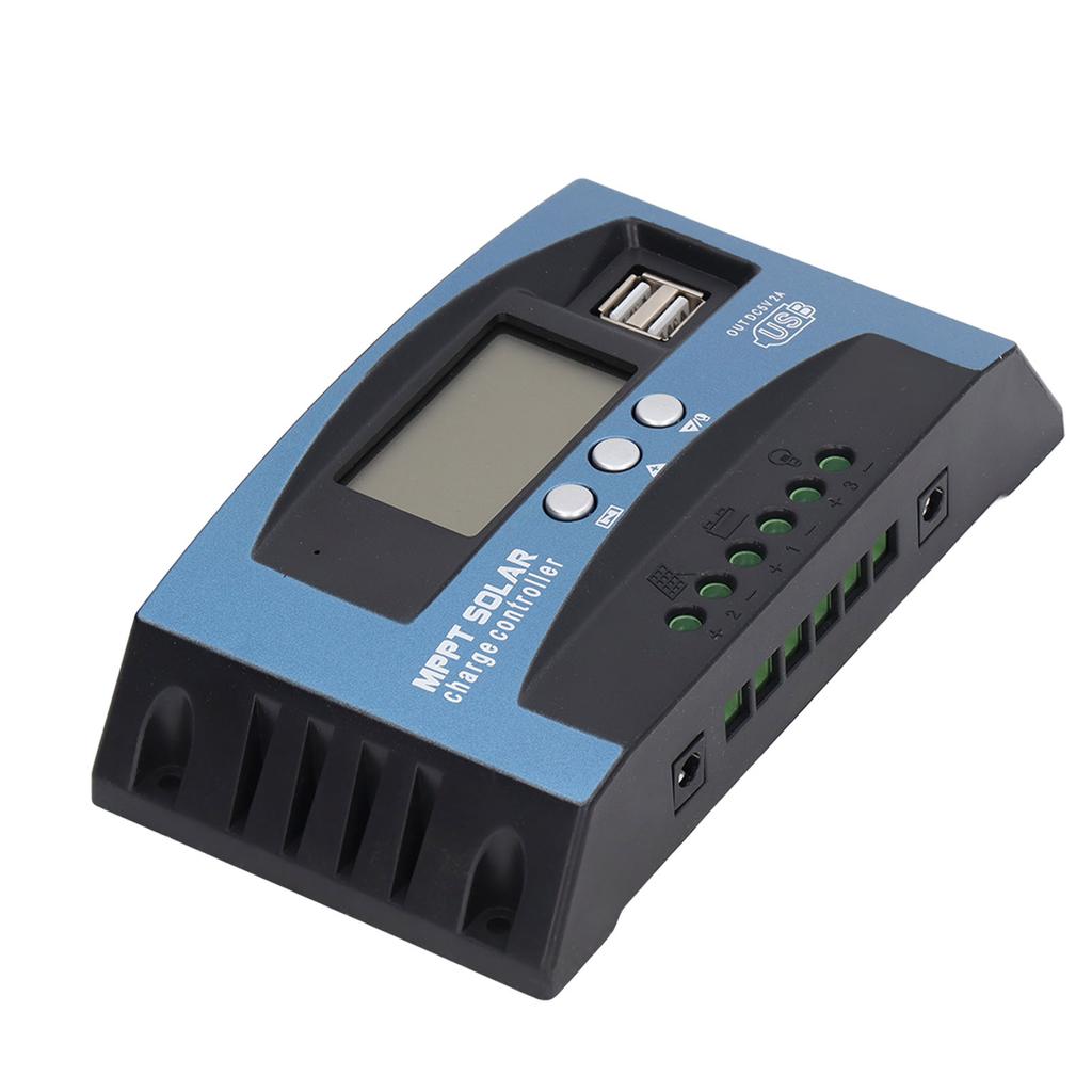 PV Controller with Duel Voltage Regulator LCD Multiple Protection MPPT Solar Panel Controller 12V 24V 30A