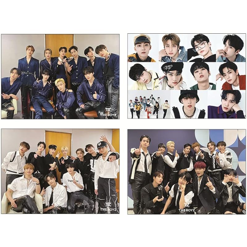 THE BOYZ the boys Goods poster 12 pieces + sticker set 1 piece 12 Poster 1 Sticker Set (the boyz)