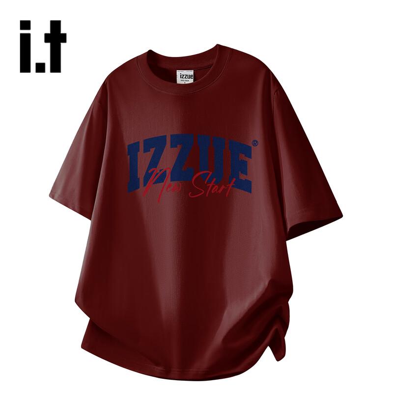 

izzue Unisex Letter Print Loose Fit Cotton T-Shirt M
