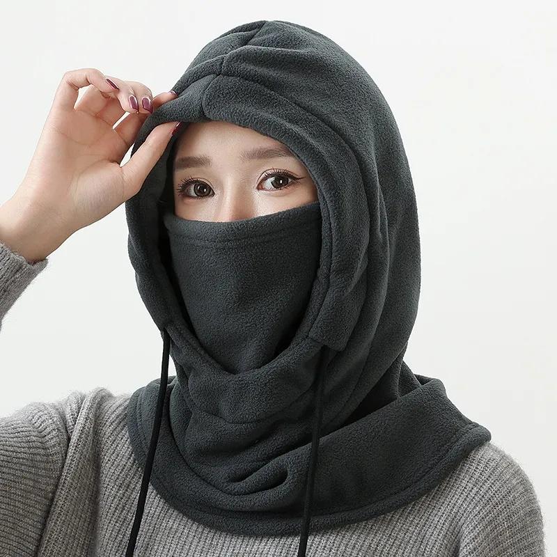 Neue Winter Thermo Fleece Sturmhaube Schal Ski Gesichtsmaske Nackenschutz Schlauchschal Kapuze Mütze Winddicht Kalt Warm Outdoor Reitmütze Sport