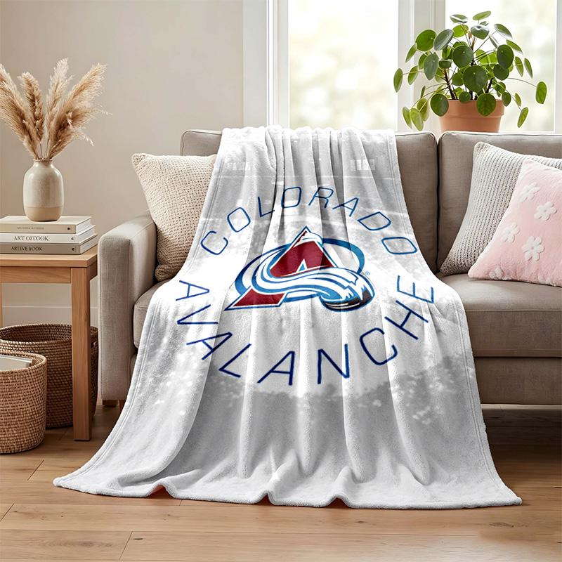 Colorado Avalanche Battaniye Flanel Battaniye Yumuşak Rahat Peluş Atkı Kanepe Yatak için Hafif Ev Dekorasyonu Noel için Hediyeler çeşitli tatiller