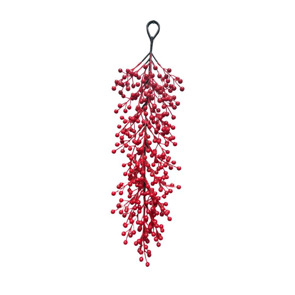 Wall Hanging Christmas Red Berry Vine Scene Layout Berry Wall Hanging Christmas Holiday