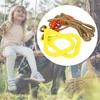 A Pair of   Plastic Children Swing Gym Fitness Exercise Sports Hanging   with Rope Yellow