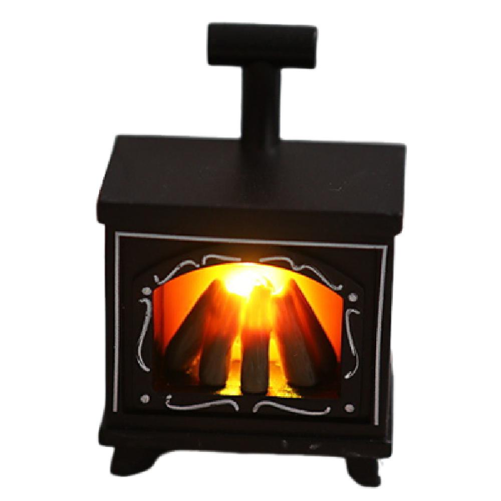 Creative LED Fireplace Model Retro Electronic Candle Light Mini LED Fireplace Lamp  Party Supplies