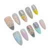 MK272 Artificial Nail Tips 10Pcs/Box 3D Handmade Flower Design For Nail Art Decoration