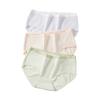 Female Spring and Summer Thin Cotton 7A Antibacterial Breathable Non Trace Middle Waist Triangle Briefs