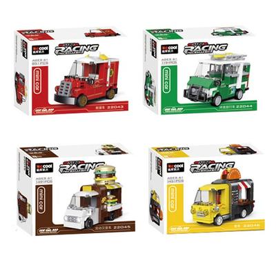 Decool Mini Full Bag Car Assembly Childrens Block Toy Set of 4 Korean Childrens Toys