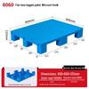 Warehouse Grid Plastic Pallet: Thickened Moisture-Proof Single-Sided Floor Mat for Logistics.