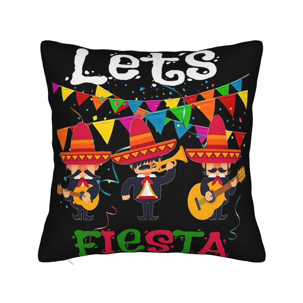 Pillow Cover Lets Shift Party Fiesta Mexican Amigo Cinco De Mayo Cute Funny Pillow Case For Living Room Chair Pillowcases