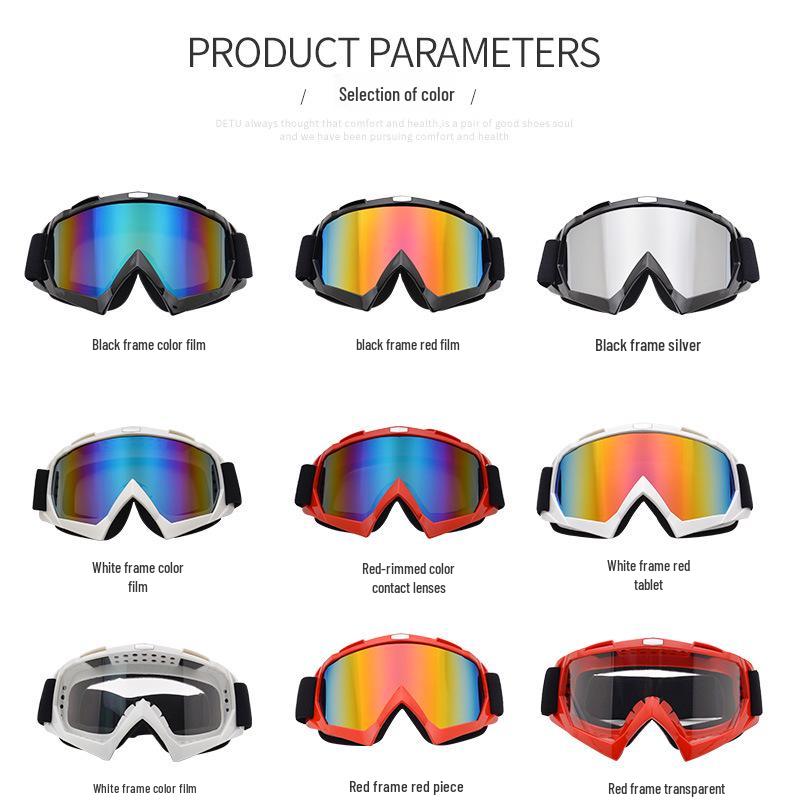 Off-Road Motorcycle Goggles: Windproof Lens for Helmets, Skiing, and Outdoor Riding.