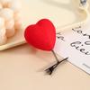 5/10pcs Heart Hair Clip 3D Plush Love Shaped Hairpins Fashion Duckbill Clip Wedding Party Hair Accessories for Girls Lady