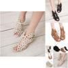 Elegant 2018 New Fashion Roman Hole Flat Sandals For Women In Summer Casual Style