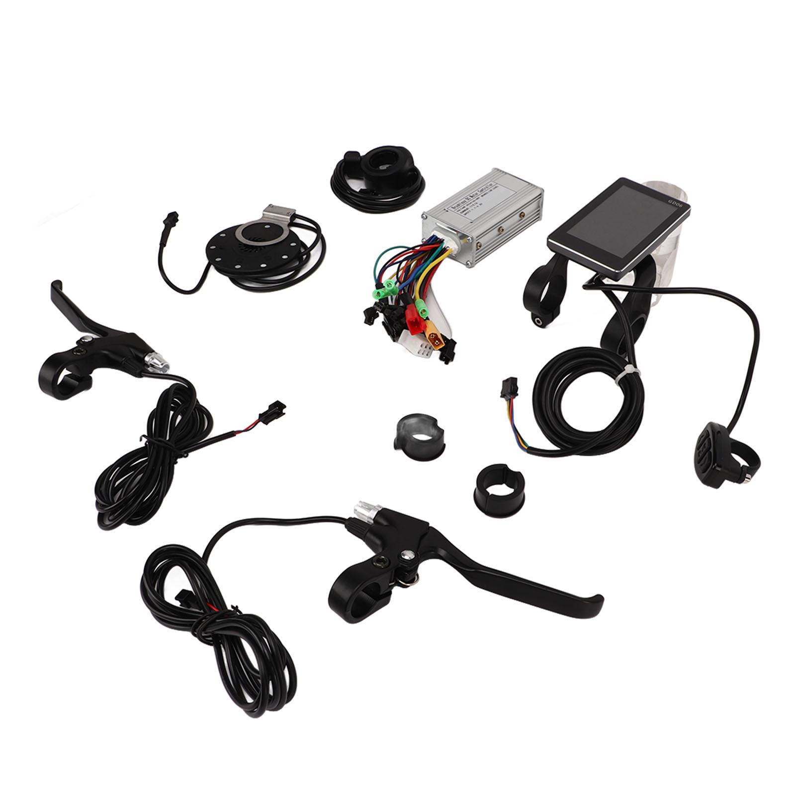 

17A 24V 36V 48V 3 Mode Motor Controller GD06 Panel Electric Bike Modified Controller Set for 350W