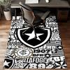 Shield With Star Emblem Printed Office Carpet Chair Cushion  Entryway Rug, Rugs for Living Room, Bedroom Christmas gifts